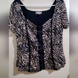 MARIA GABRIELLE plus size sexy blouse